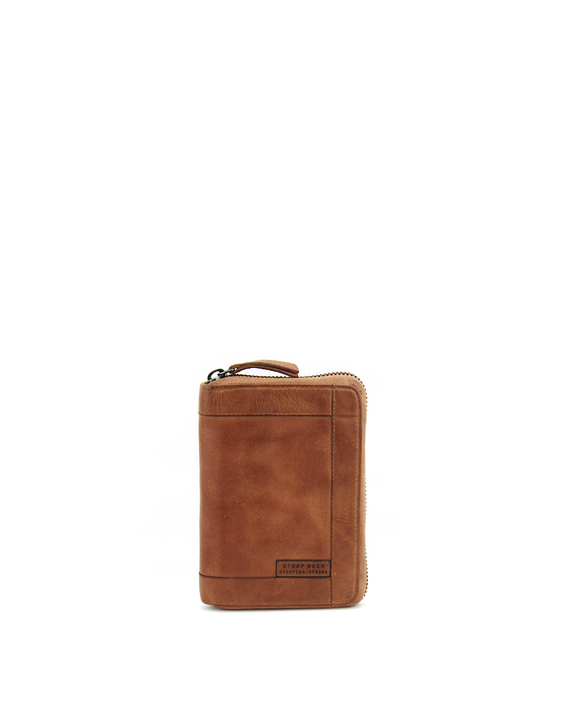 cartera de mujer en piel lavada rfid ST2223 color cuero