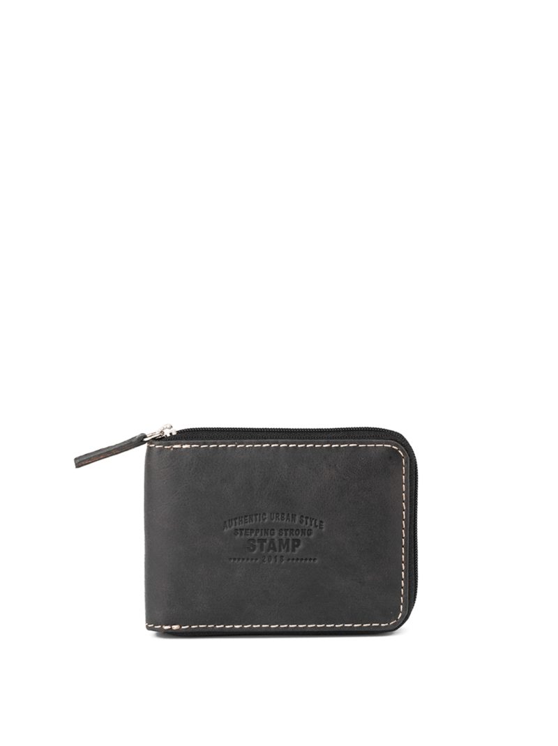 billetero americano en piel vacuno MHST03329NE color negro