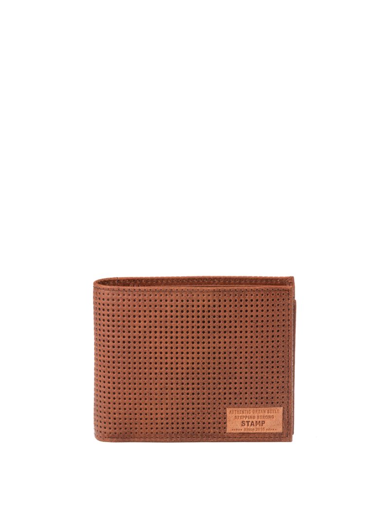 billetero americano de hombre en piel vacuno punteada Ara MHST05192CU color cuero