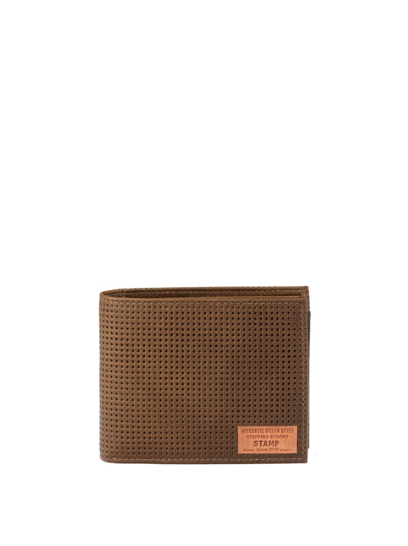 billetero americano de hombre Ara en piel vacuno punteada MHST05192KA color verde kaki