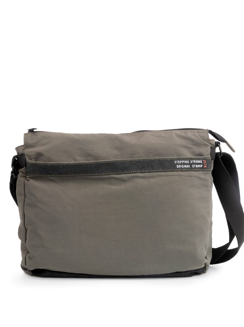 portadocumentos en nylon ligero BHST03856KA color verde kaki