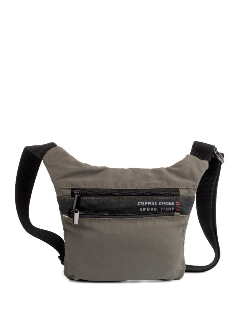 riñonera plana en nylon ligero BHST03857KA color verde kaki