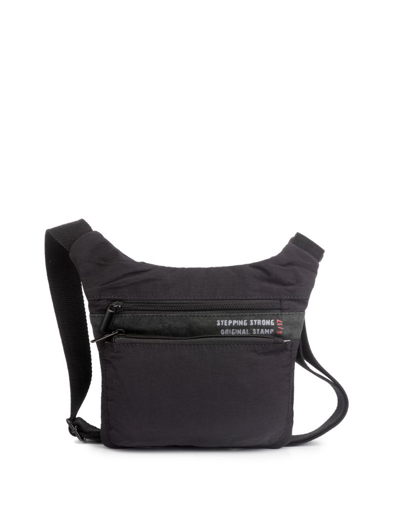 riñonera plana en nylon ligero BHST03857NE color negro