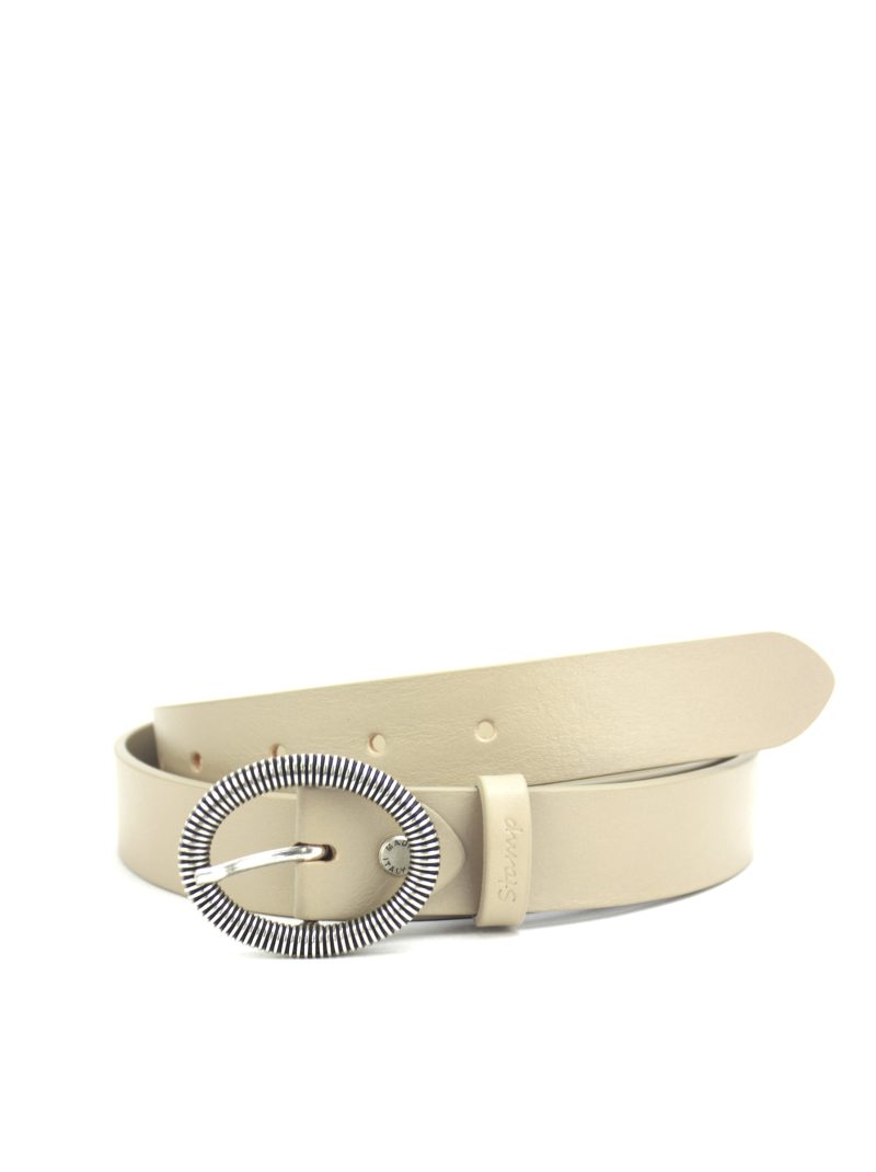 cinturón de mujer ST21400BEP en piel vacuno beige talla 105 cm
