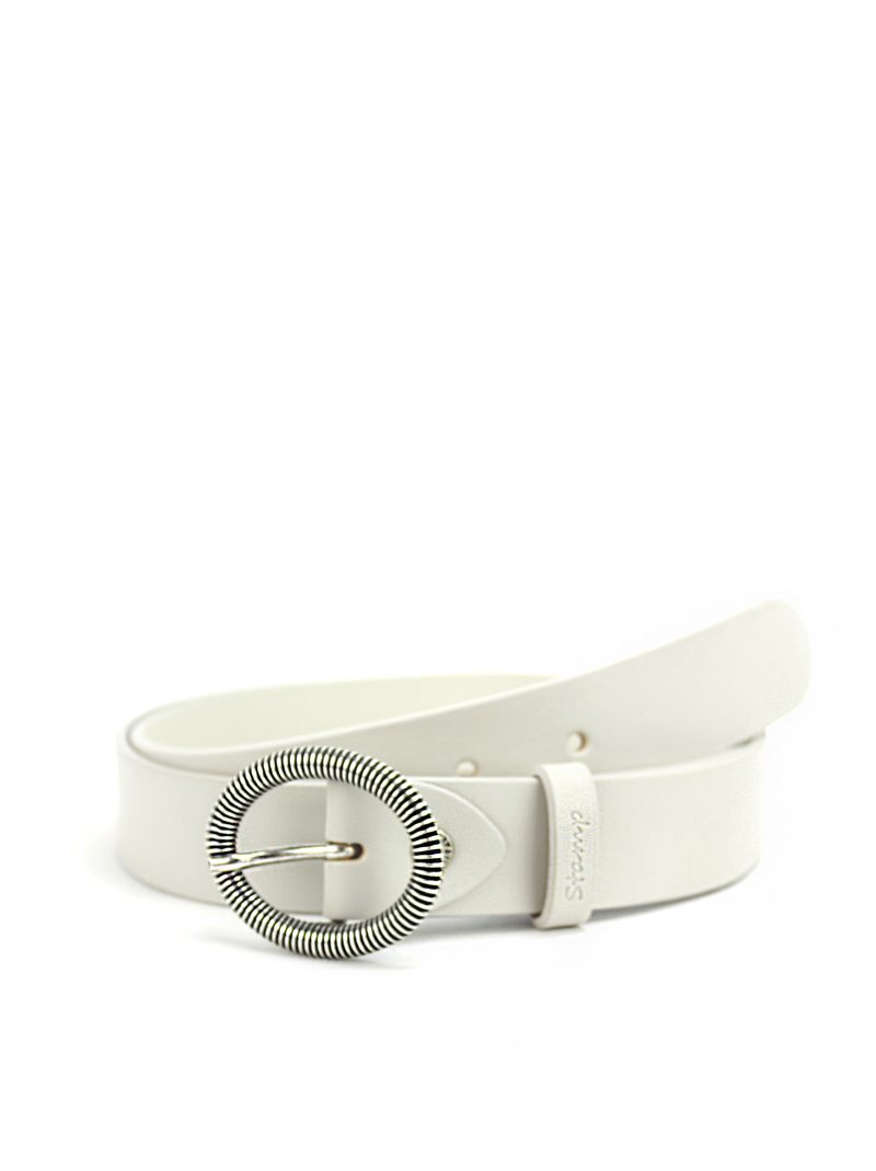 cinturón de mujer CIST21400BLM en piel vacuno color blanco talla 105 cm