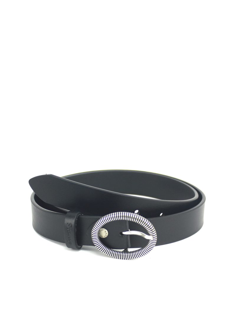 cinturón de mujer CIST21400NEP en piel vacuno color negro talla 90 cm