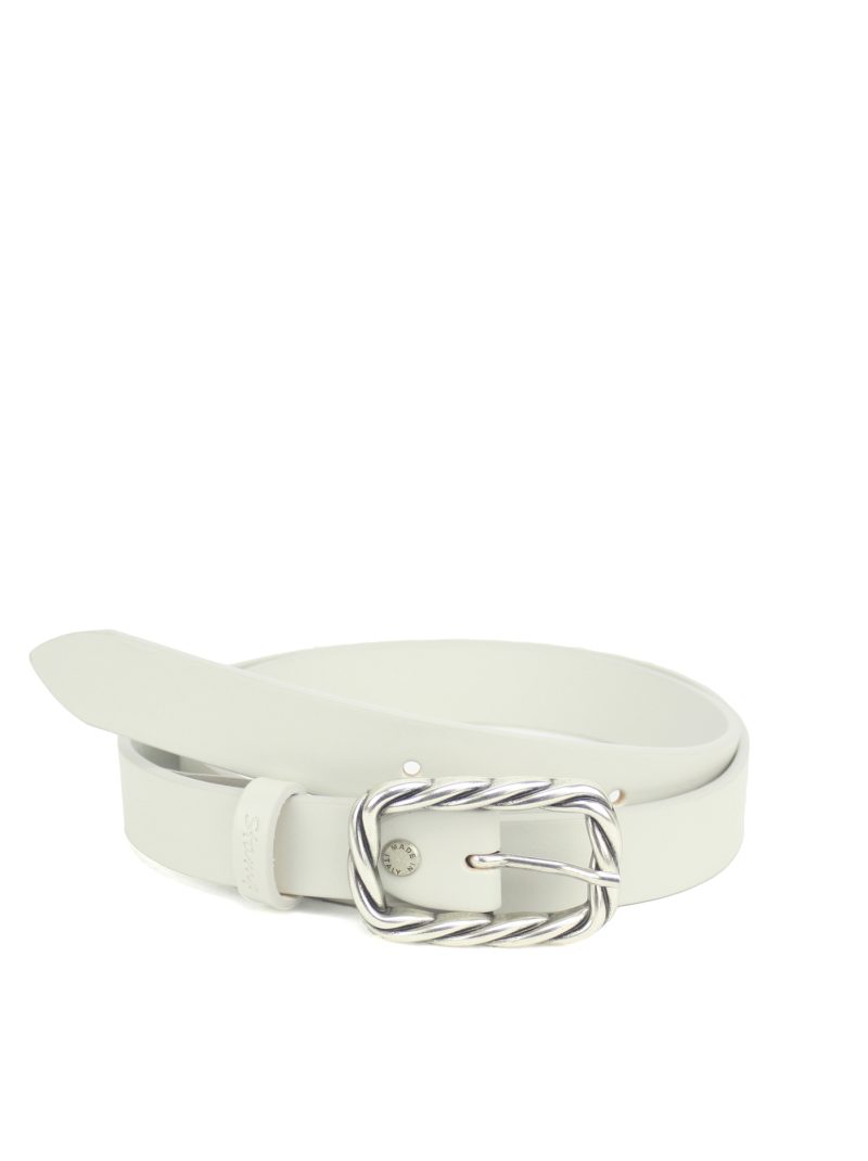 cinturón de mujer en piel vacuno CIST21401BLM color blanco talla 105 cm