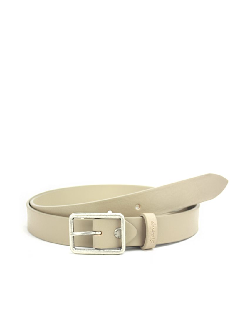 cinturón de mujer color beige en piel vacuno hebilla metálica CIST21404BES ancho 2,5 cm talla 95 cm