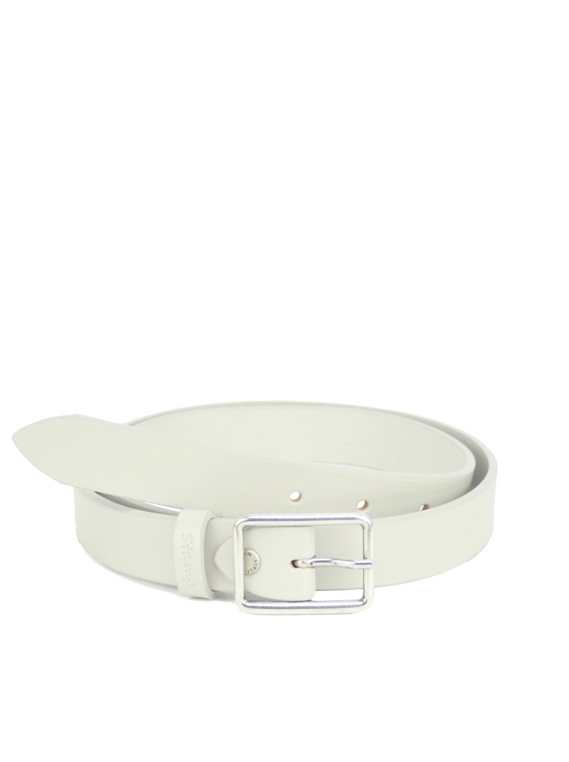 cinturón de mujer color blanco en piel vacuno hebilla metálica CIST21404BLP ancho 2,5 cm talla 90 cm