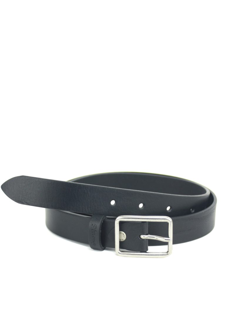 cinturón de mujer color negro en piel vacuno hebilla metálica CIST21404NEP ancho 2,5 cm talla 90 cm